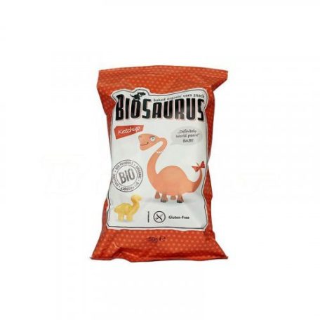 Biopont bio kukoricás snack ketchupos biosaurus 50g