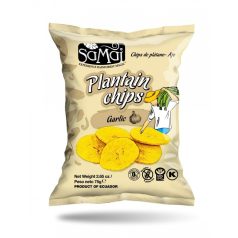 Samai plantain (főzőbanán) chips fokhagymás 75g