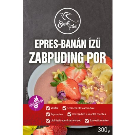Szafi Free epres, banán ízű zabpuding por (gluténmentes, tejmentes) 300 g