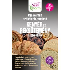   Szafi Reform Csökkentett szénhidráttartalmú lisztkeverék kenyérhez és péksüteményhez 500g