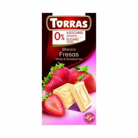 Torras Epres fehércsokoládé hozzáadott cukor nélkül 75g