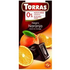   Torras Narancsos étcsokoládé hozzáadott cukor nélkül 75g