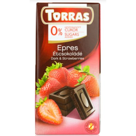 Torras Epres étcsokoládé hozzáadott cukor nélkül 75 g