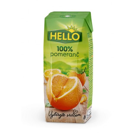 Hello narancslé 100% 250 ml